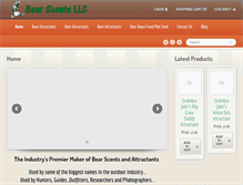 Tablet Screenshot of bearscents.com